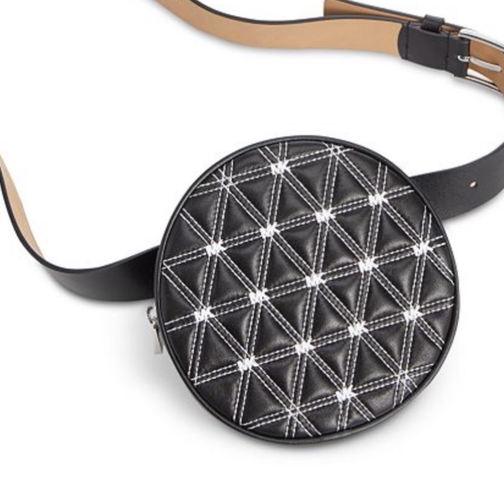 Michael Kors Quilted Leather Logo Belt Bag